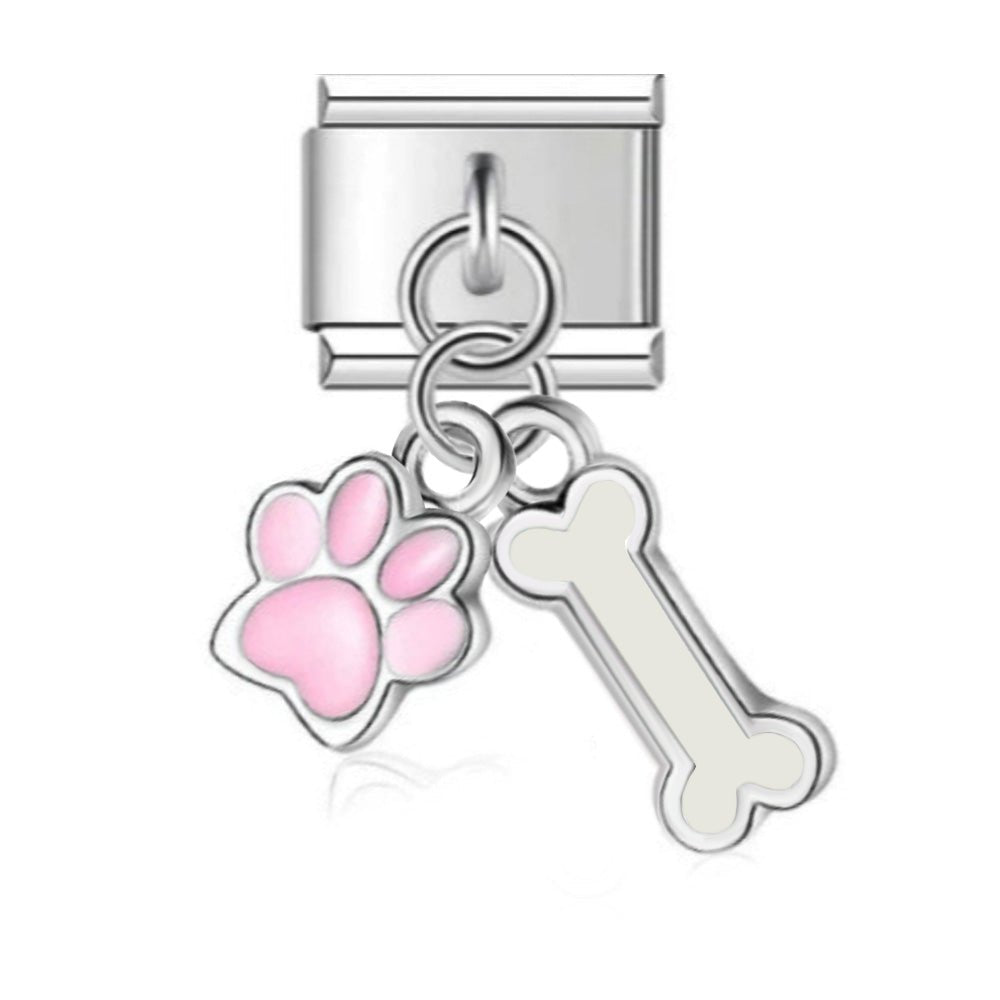 Dangling Dog Lover -– Italian Charm Bracelet by Charmette