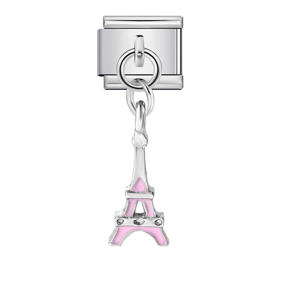 Dangling Eiffel Tower -– Italian Charm Bracelet by Charmette
