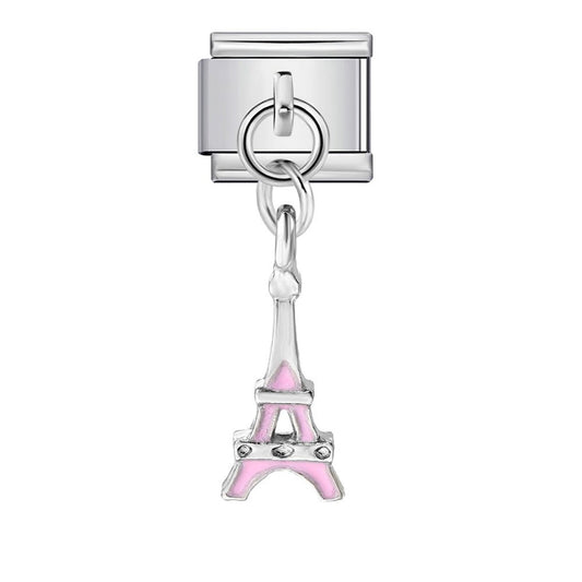 Dangling Eiffel Tower -– Italian Charm Bracelet by Charmette