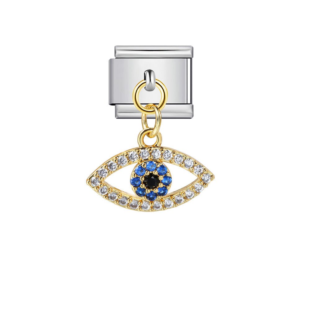 Dangling Evil Eye -– Italian Charm Bracelet by Charmette