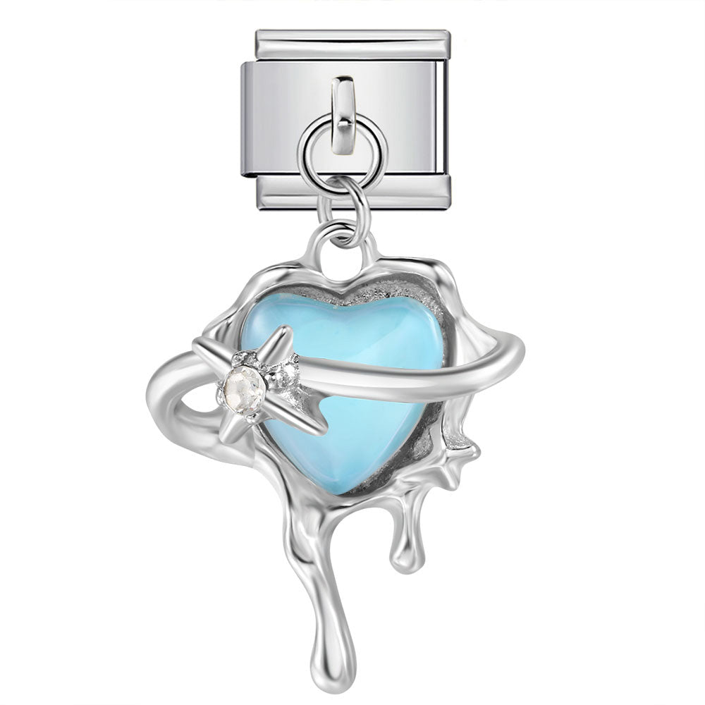 Dangling Heart -– Italian Charm Bracelet by Charmette
