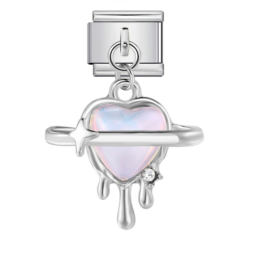 Dangling Heart -– Italian Charm Bracelet by Charmette