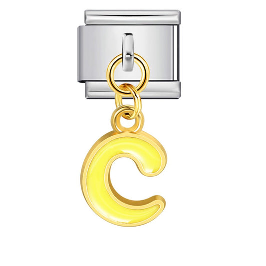 Dangling Letter (C) - – Italian Charm Bracelet by Charmette