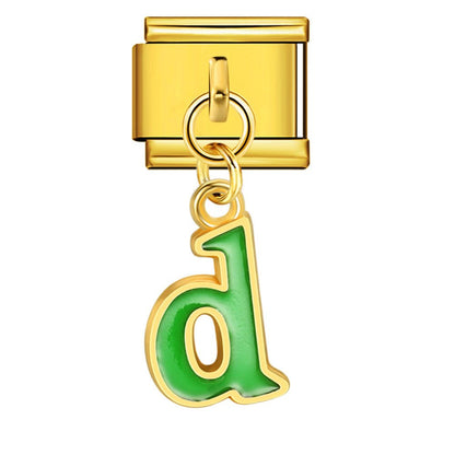 Dangling Letter (D) - – Italian Charm Bracelet by Charmette