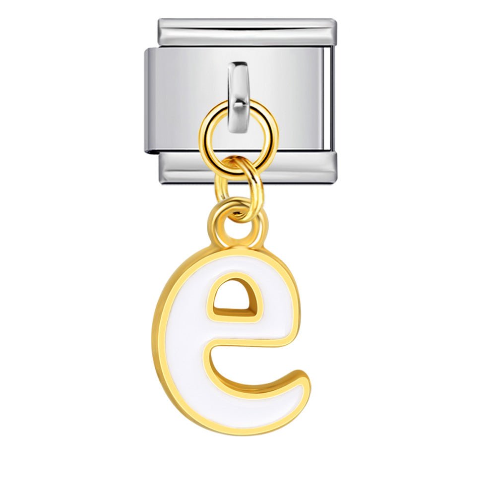 Dangling Letter (E) - – Italian Charm Bracelet by Charmette