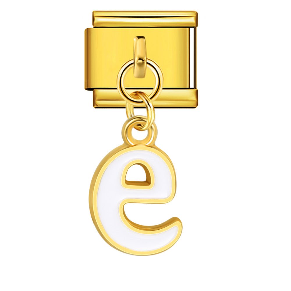 Dangling Letter (E) - – Italian Charm Bracelet by Charmette
