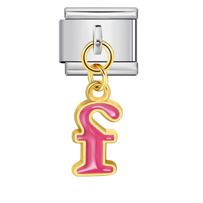 Dangling Letter (F) - – Italian Charm Bracelet by Charmette