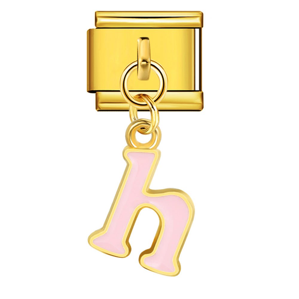 Dangling Letter (H) - – Italian Charm Bracelet by Charmette