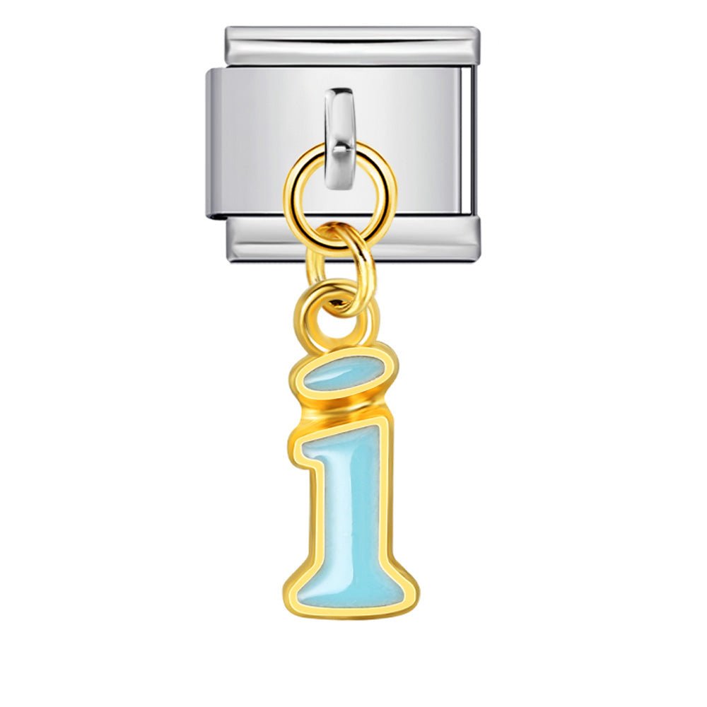 Dangling Letter (I) - – Italian Charm Bracelet by Charmette
