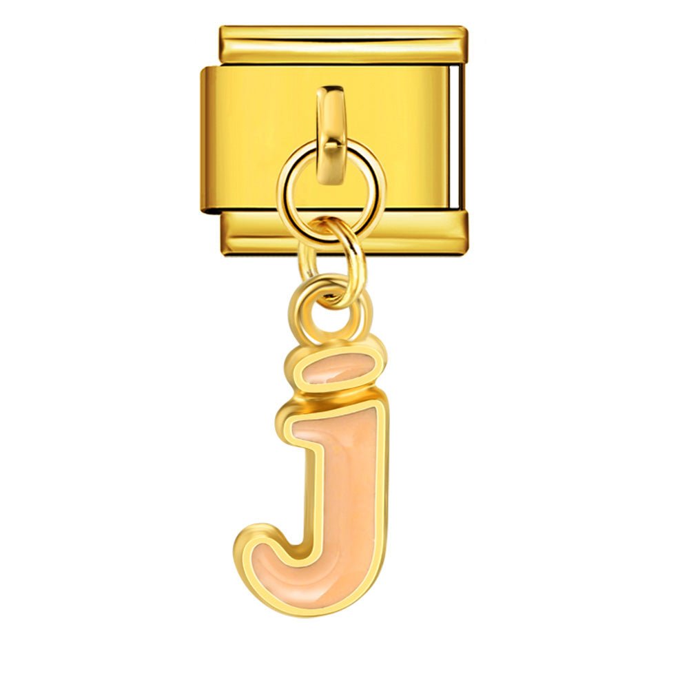 Dangling Letter (J) - – Italian Charm Bracelet by Charmette