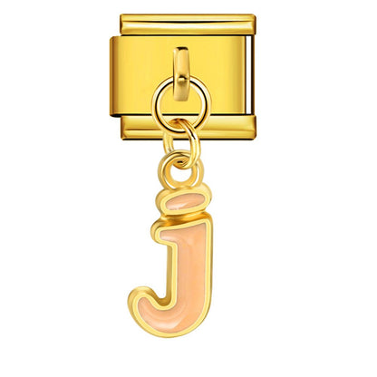 Dangling Letter (J) - – Italian Charm Bracelet by Charmette