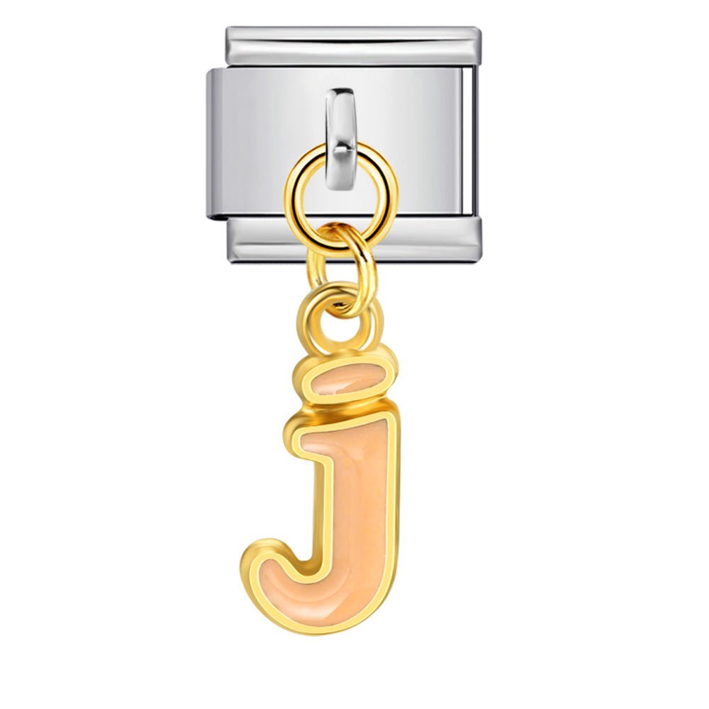 Dangling Letter (J) - – Italian Charm Bracelet by Charmette