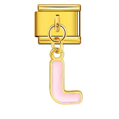 Dangling Letter (L) - – Italian Charm Bracelet by Charmette