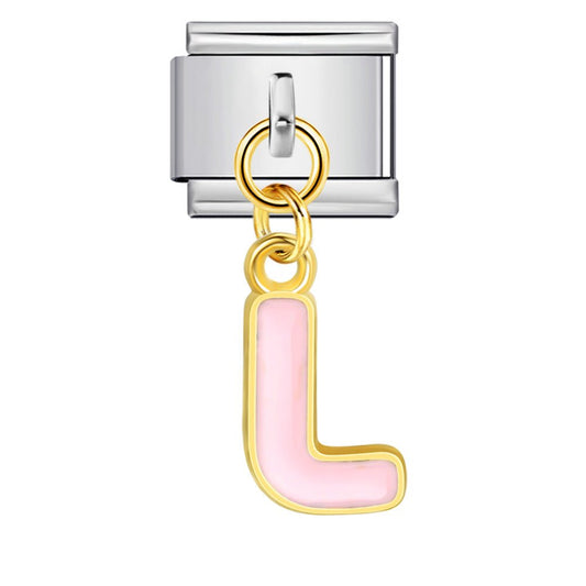 Dangling Letter (L) - – Italian Charm Bracelet by Charmette