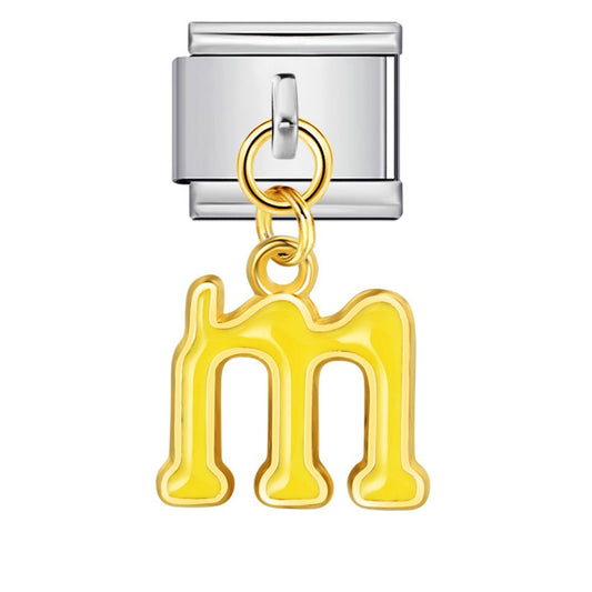 Dangling Letter (M) - – Italian Charm Bracelet by Charmette