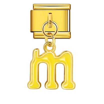 Dangling Letter (M) - – Italian Charm Bracelet by Charmette