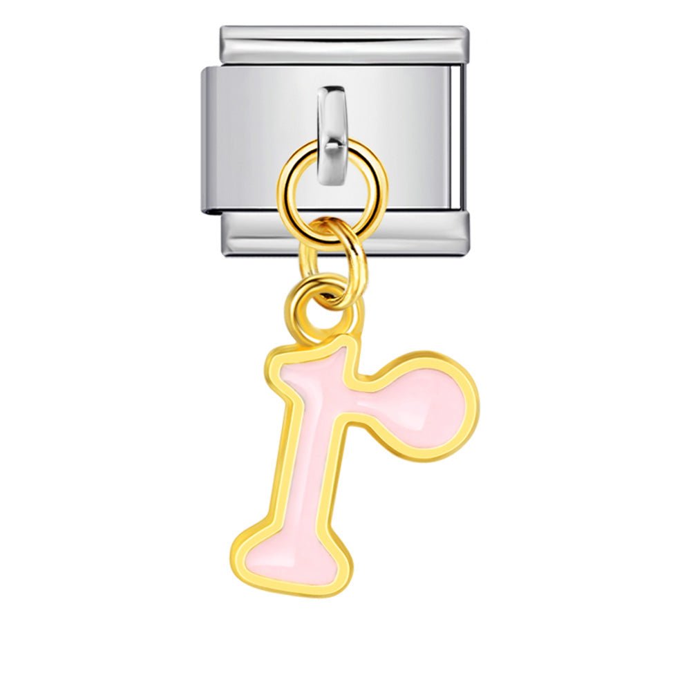 Dangling Letter (R) - – Italian Charm Bracelet by Charmette