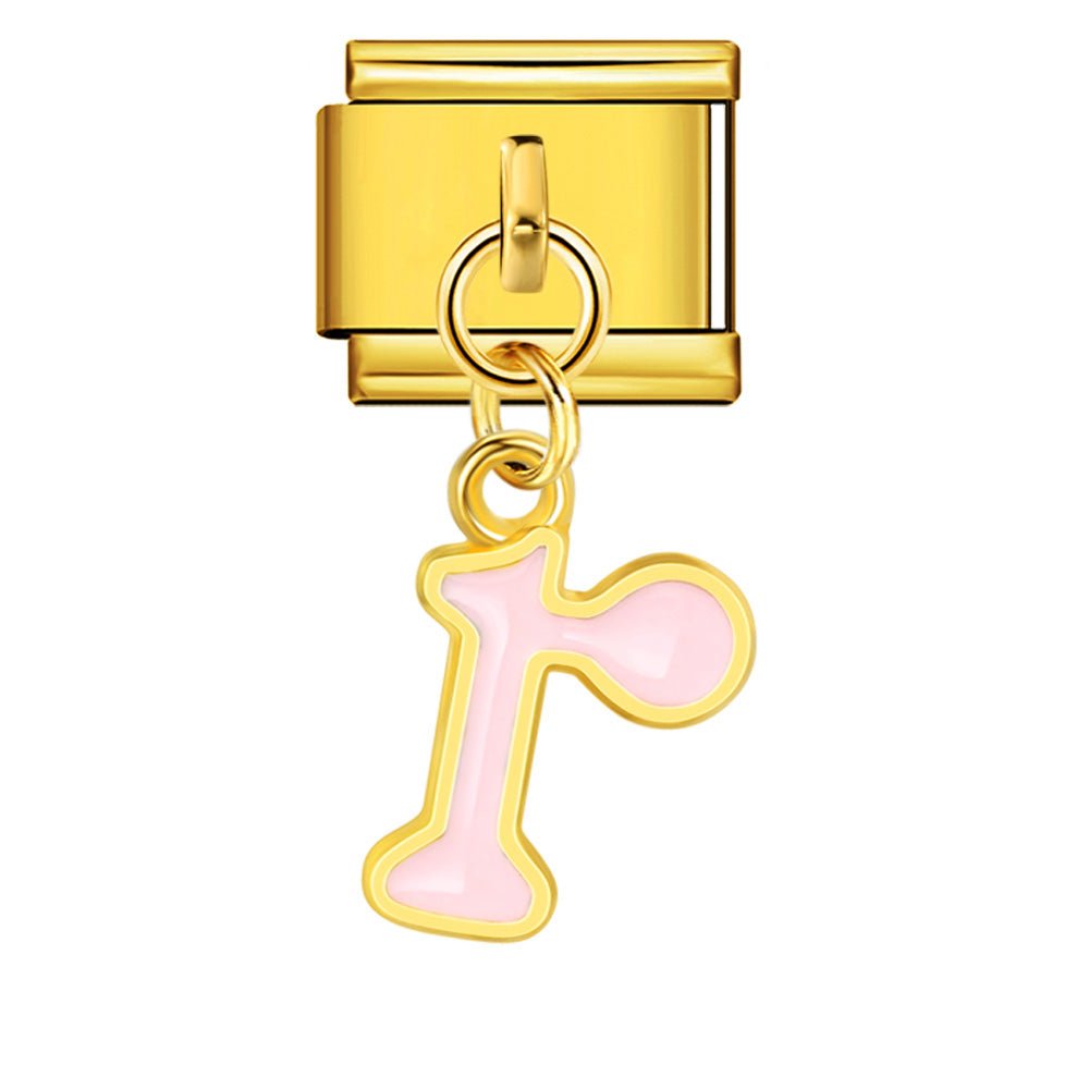 Dangling Letter (R) - – Italian Charm Bracelet by Charmette