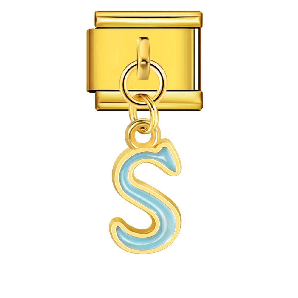 Dangling Letter (S) - – Italian Charm Bracelet by Charmette
