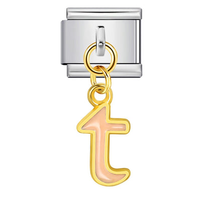 Dangling Letter (T) - – Italian Charm Bracelet by Charmette