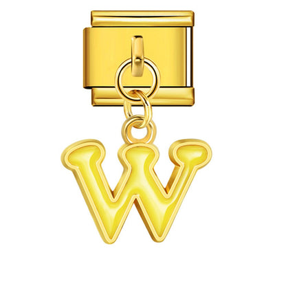 Dangling Letter (W) - – Italian Charm Bracelet by Charmette
