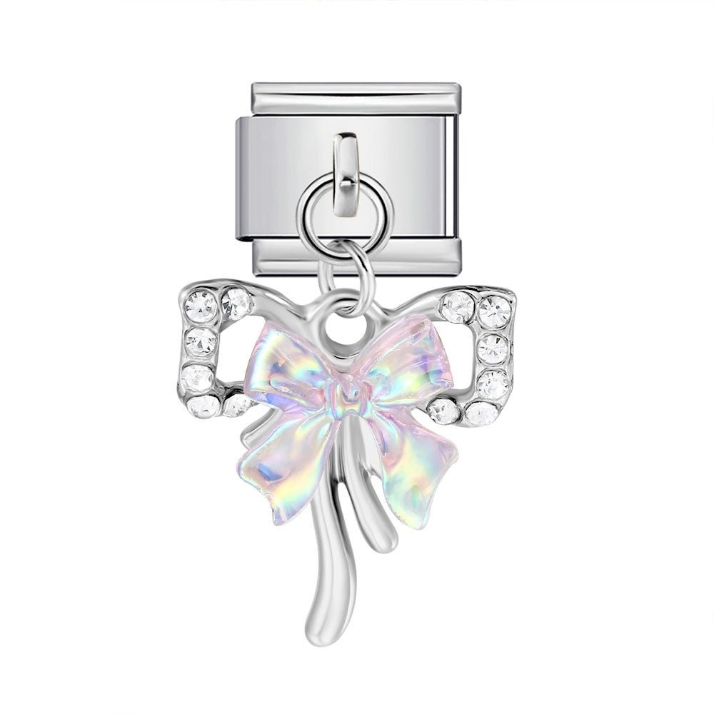 Dangling Ribbon -– Italian Charm Bracelet by Charmette