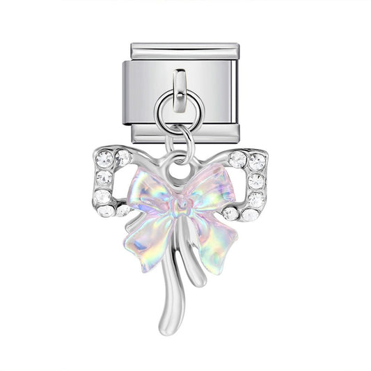 Dangling Ribbon -– Italian Charm Bracelet by Charmette