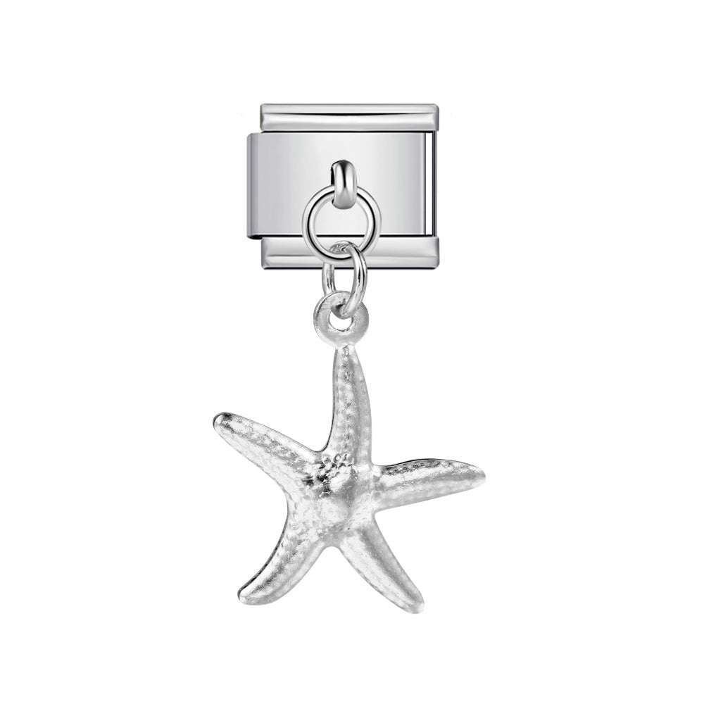 Dangling Starfish -– Italian Charm Bracelet by Charmette