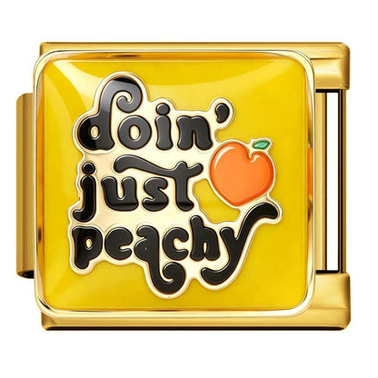 Doin' just peachy -– Italian Charm Bracelet by Charmette