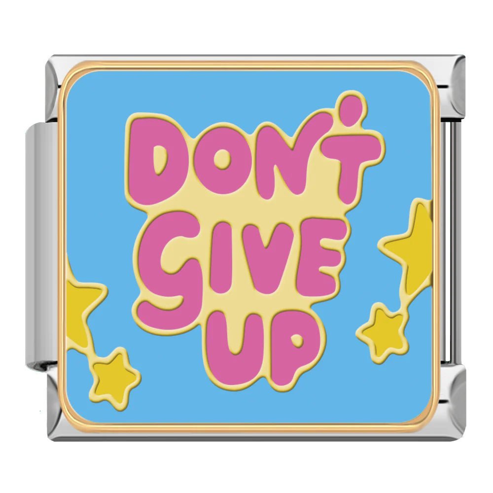 Don't Give Up - – Italian Charm Bracelet by Charmette