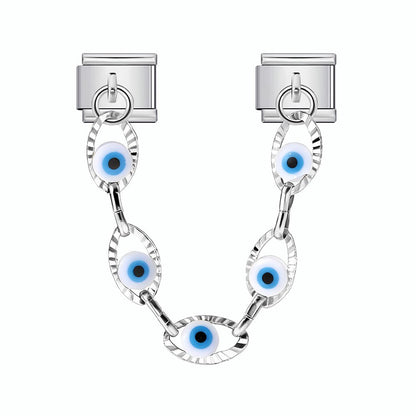 Evil Eye Chain -– Italian Charm Bracelet by Charmette