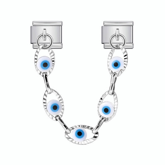 Evil Eye Chain -– Italian Charm Bracelet by Charmette