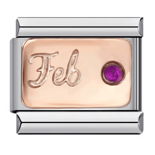 February Birthstone - – Italian Charm Bracelet by Charmette