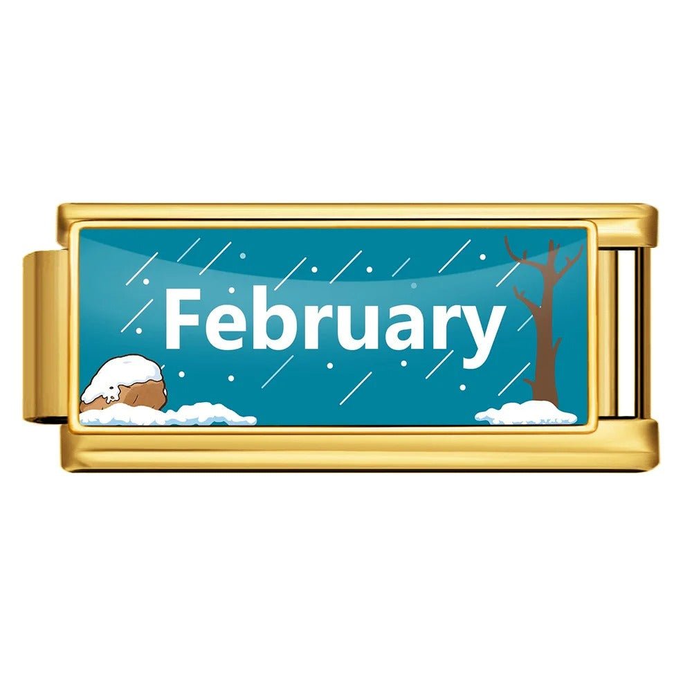 February - – Italian Charm Bracelet by Charmette
