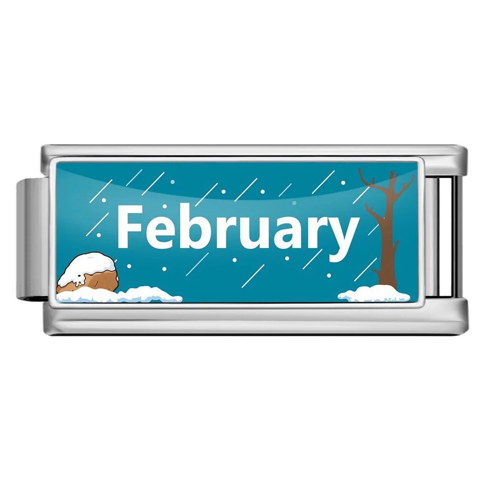 February - – Italian Charm Bracelet by Charmette