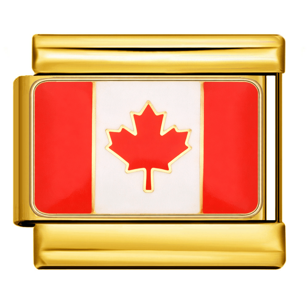 Flag (Canada) - – Italian Charm Bracelet by Charmette