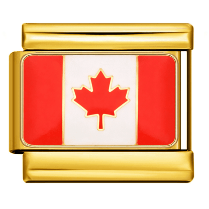 Flag (Canada) - – Italian Charm Bracelet by Charmette