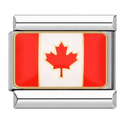 Flag (Canada) - – Italian Charm Bracelet by Charmette