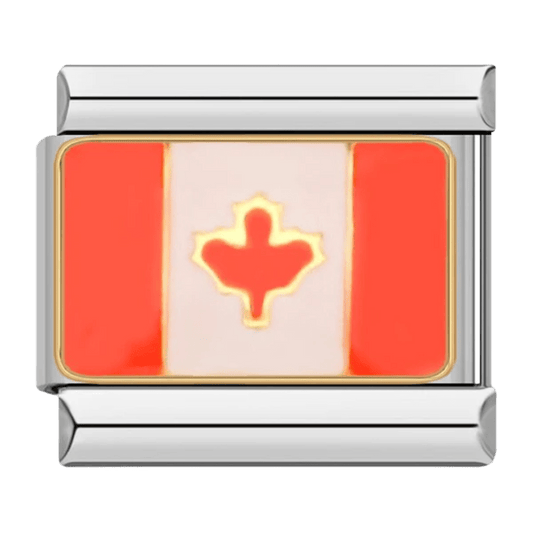 Flag (Canada) - – Italian Charm Bracelet by Charmette