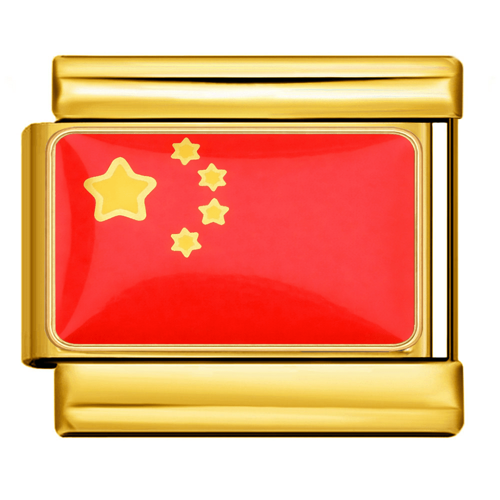 Flag (China) - – Italian Charm Bracelet by Charmette