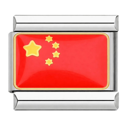 Flag (China) - – Italian Charm Bracelet by Charmette