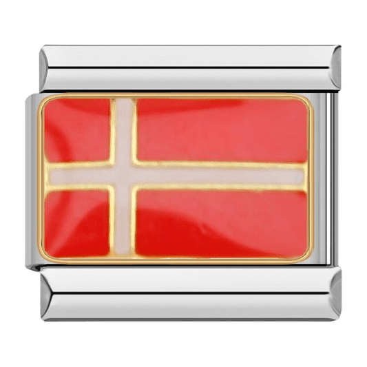 Flag (Denmark) - – Italian Charm Bracelet by Charmette
