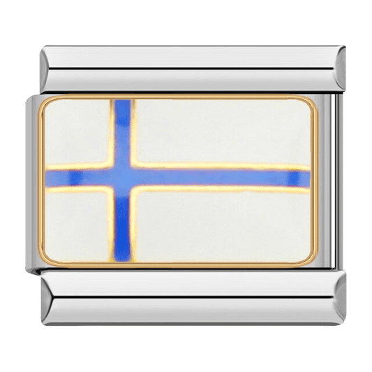 Flag (Finland) - – Italian Charm Bracelet by Charmette