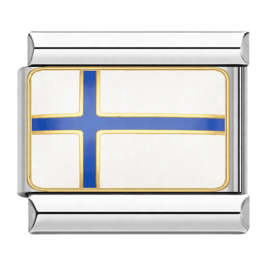 Flag (Finland) - – Italian Charm Bracelet by Charmette