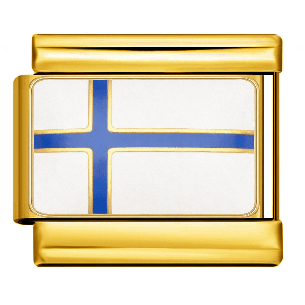 Flag (Finland) - – Italian Charm Bracelet by Charmette