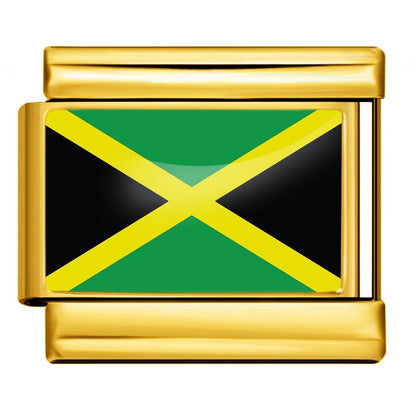 Flag (Jamaica) - – Italian Charm Bracelet by Charmette