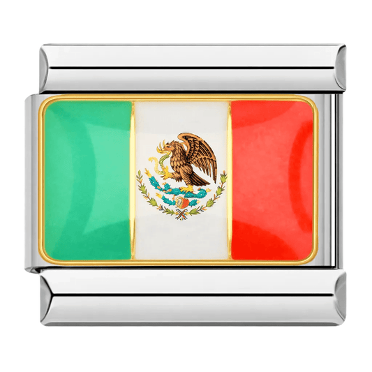Flag (Mexico) - – Italian Charm Bracelet by Charmette