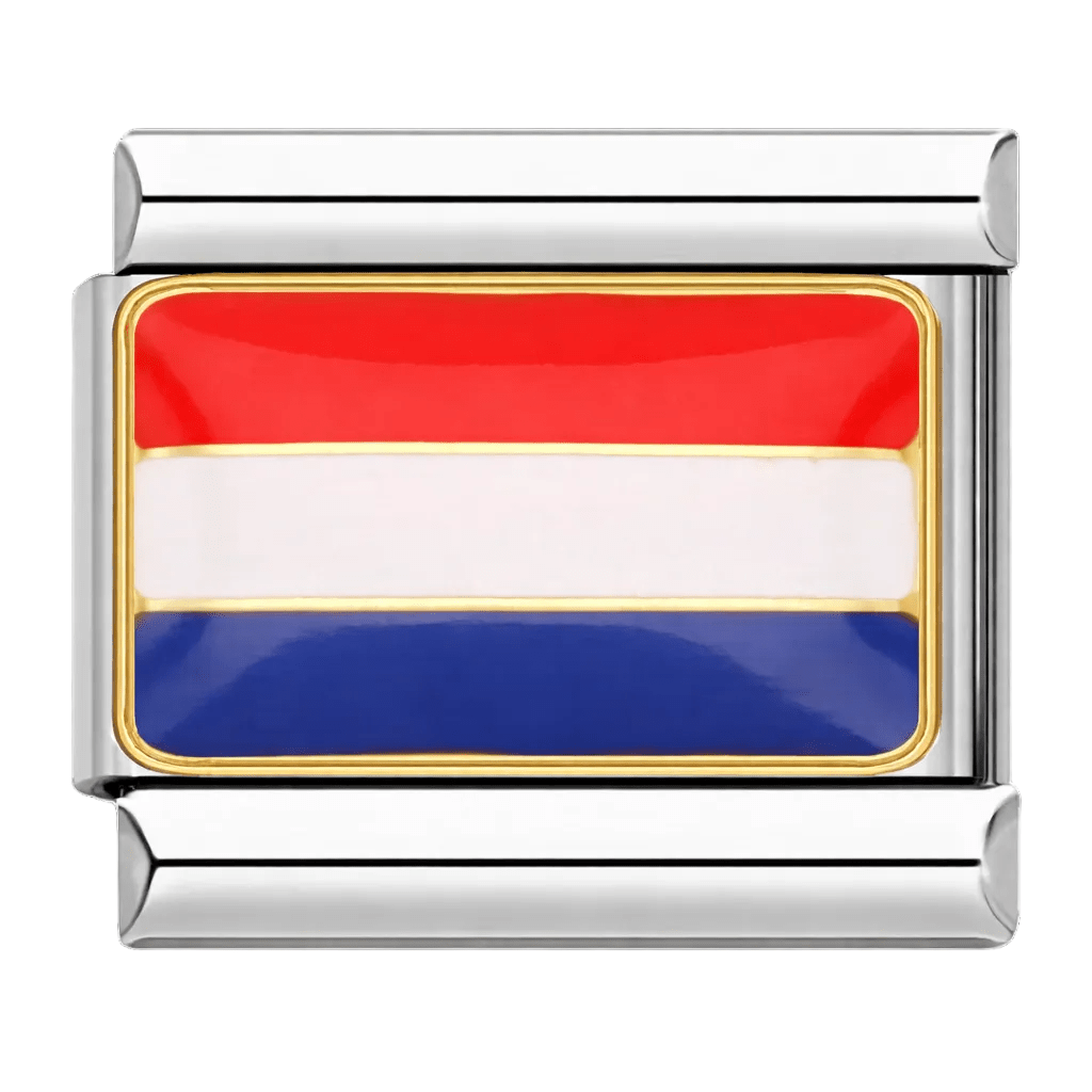 Flag (Netherlands) - – Italian Charm Bracelet by Charmette