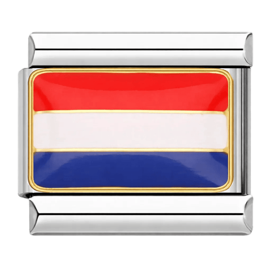 Flag (Netherlands) - – Italian Charm Bracelet by Charmette