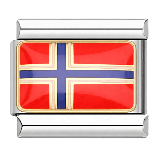 Flag (Norway) - – Italian Charm Bracelet by Charmette